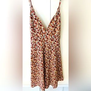 Lovely Day Strappy boho dress wrap around waist tie Mini Summer Sexy dress sz S